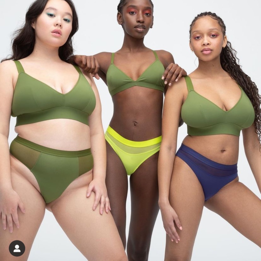 Olive triangle Parade bralette M